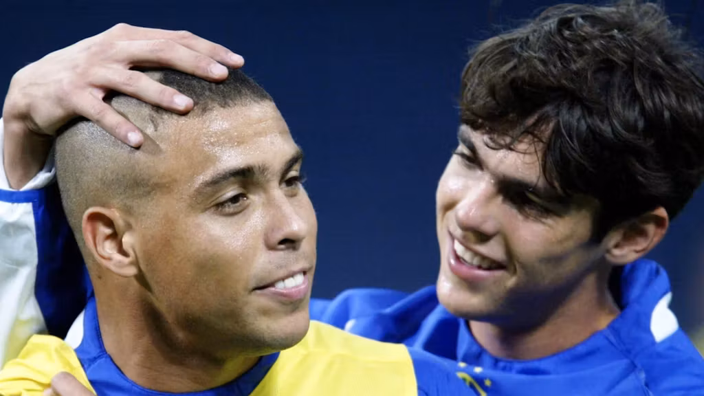 Ronaldo Nazario y Kaká, en el Mundial de 2002