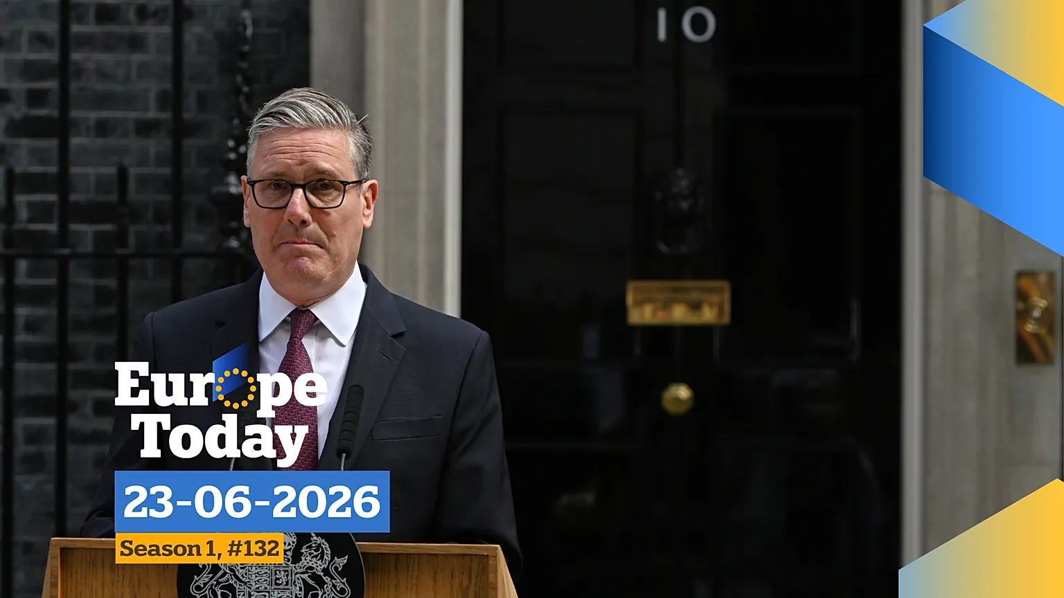 Britain's Prime Minister Keir Starmer speaks to the media outside 10 Downing Street to announce his resignation in London, Monday, June 22, 2026. 