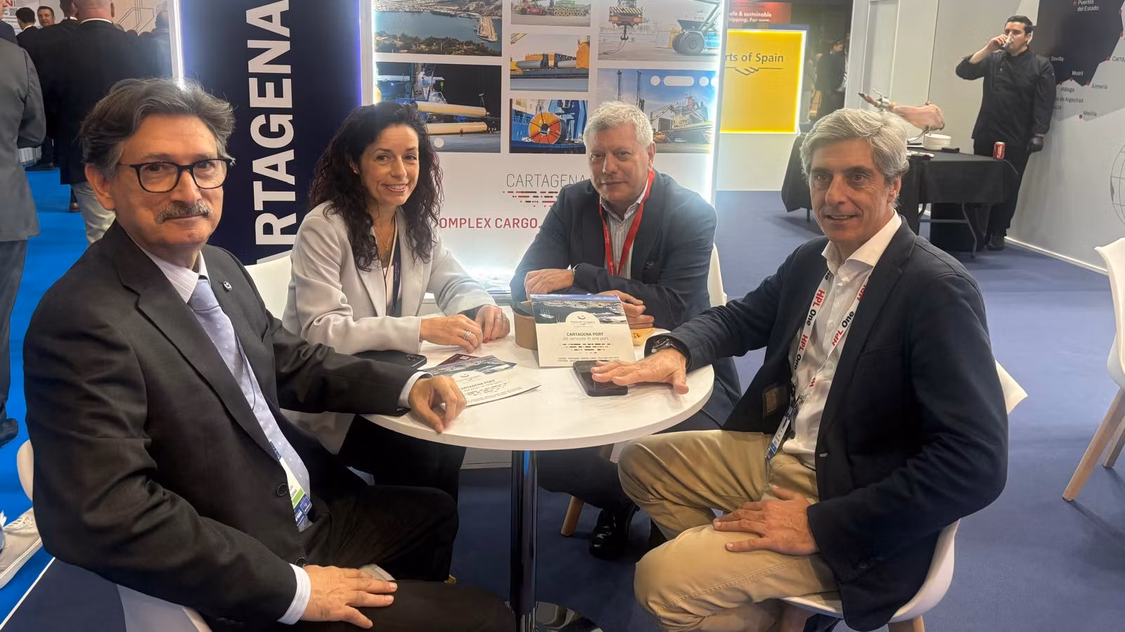 La delegación del Puerto de Cartagena mantiene reuniones con operadores logísticos y armadores en Breakbulk Europe para reforzar su presencia en el mercado internacional.