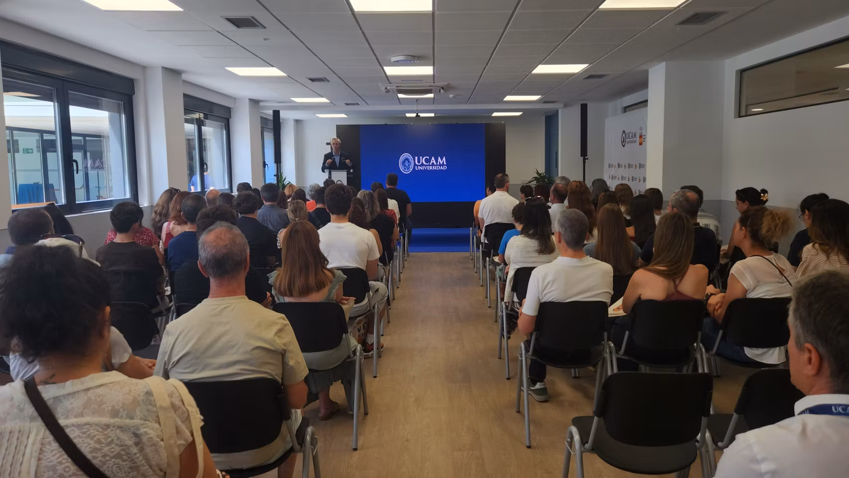 Acto de segunda jornada de puertas abiertas de UCAM en su campus de Madrid