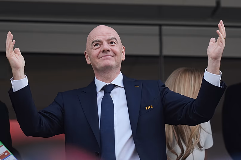 FIFA President Gianni Infantino attends the World Cup Group D match between the US and Paraguay, 12 June 2026