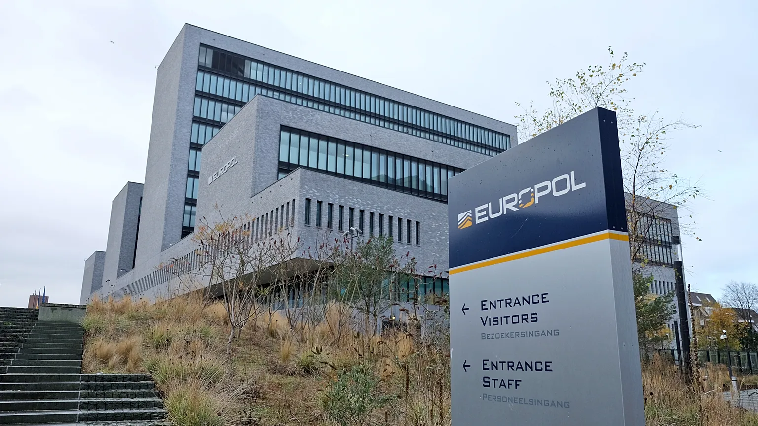 The exterior view of the European police agency Europol headquarters in The Hague, Netherlands, Friday, 2 December 2016.