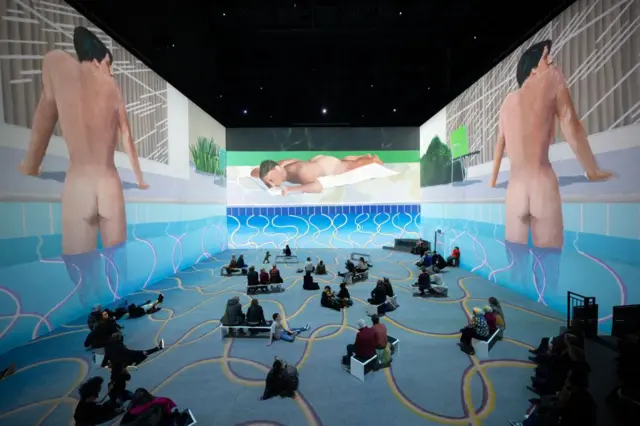 Una muestra de la obra de Hockney en Mánchester