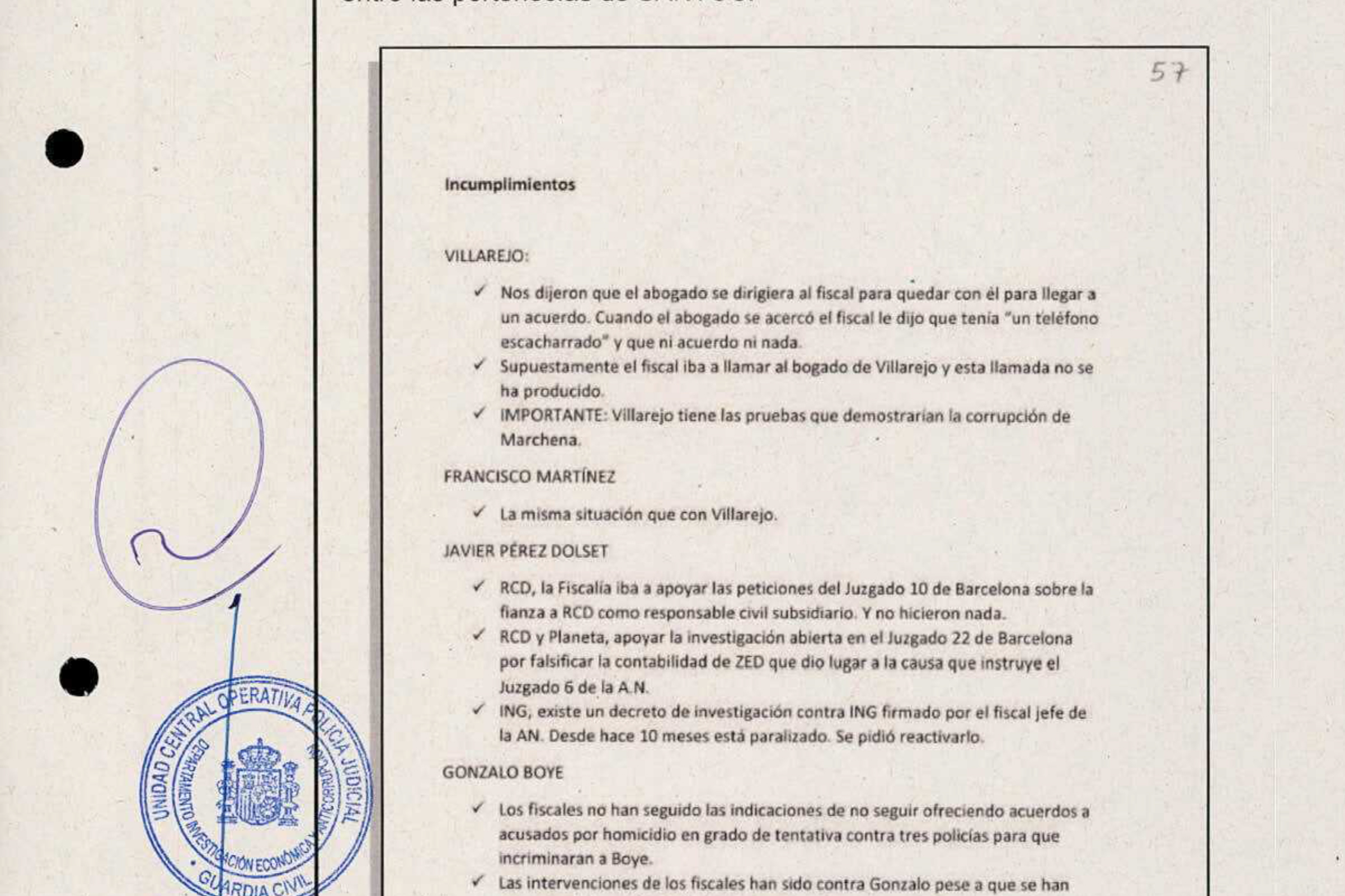 Documento hallado por la UCO en el ordenador de Santos Cerdán.