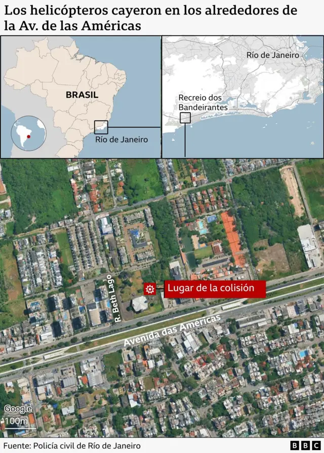 Mapa del accidente