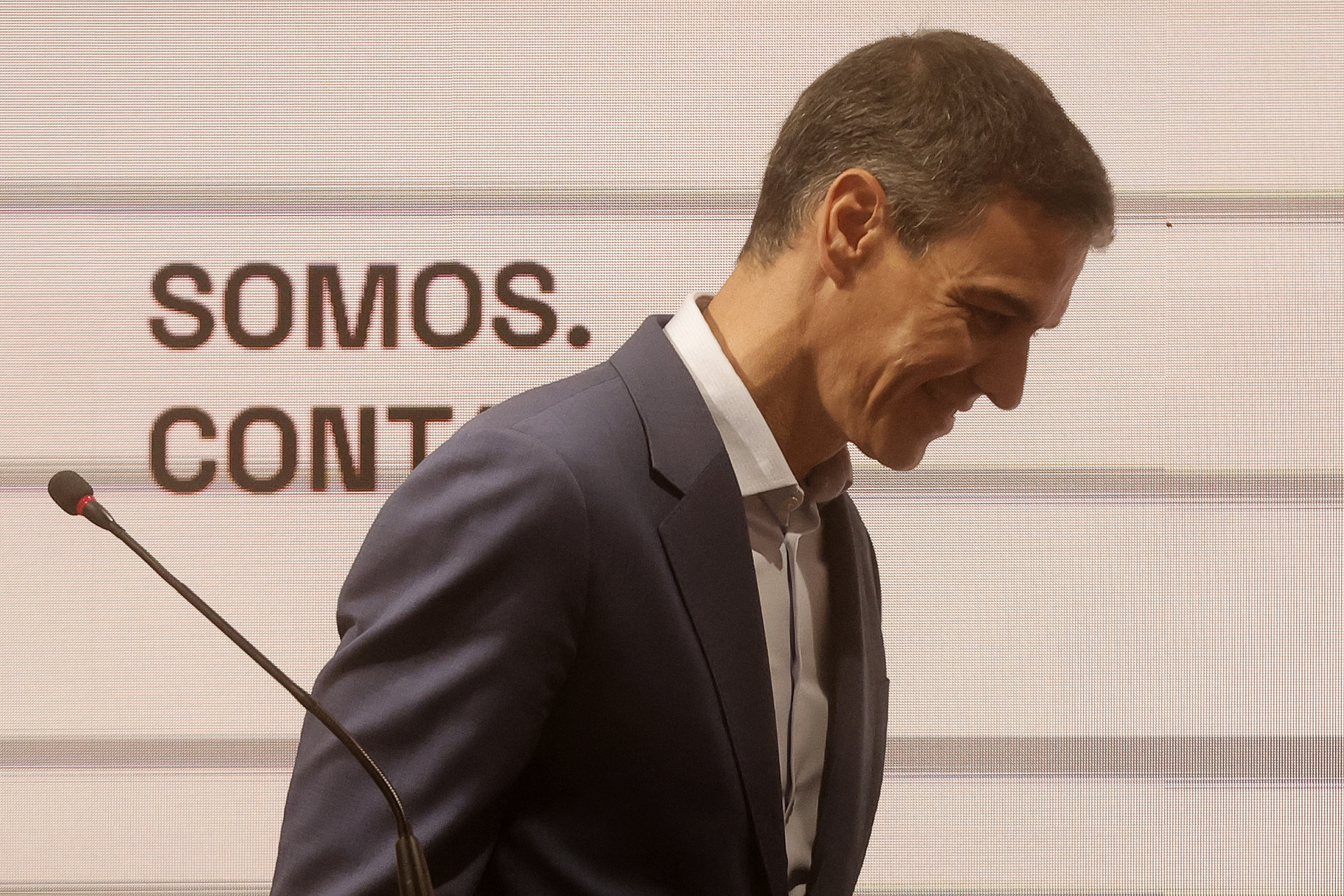 El presidente del gobierno, Pedro Sánchez presenta el programa "Somos. Contamos. Fin de la discriminación de las mujeres en la investigación de la salud" en la Fundación Ortega-Marañón