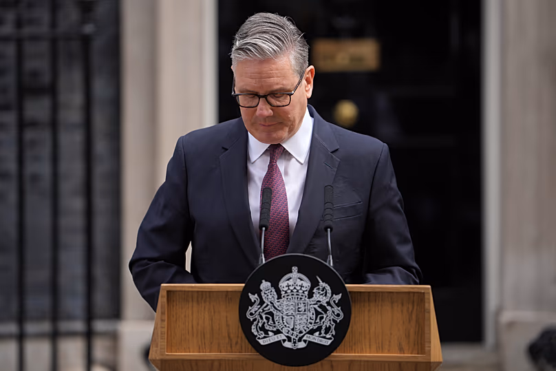 British Prime Minister Sir Keir Starmer announces he's stepping down, on Monday 22 June 2026, London