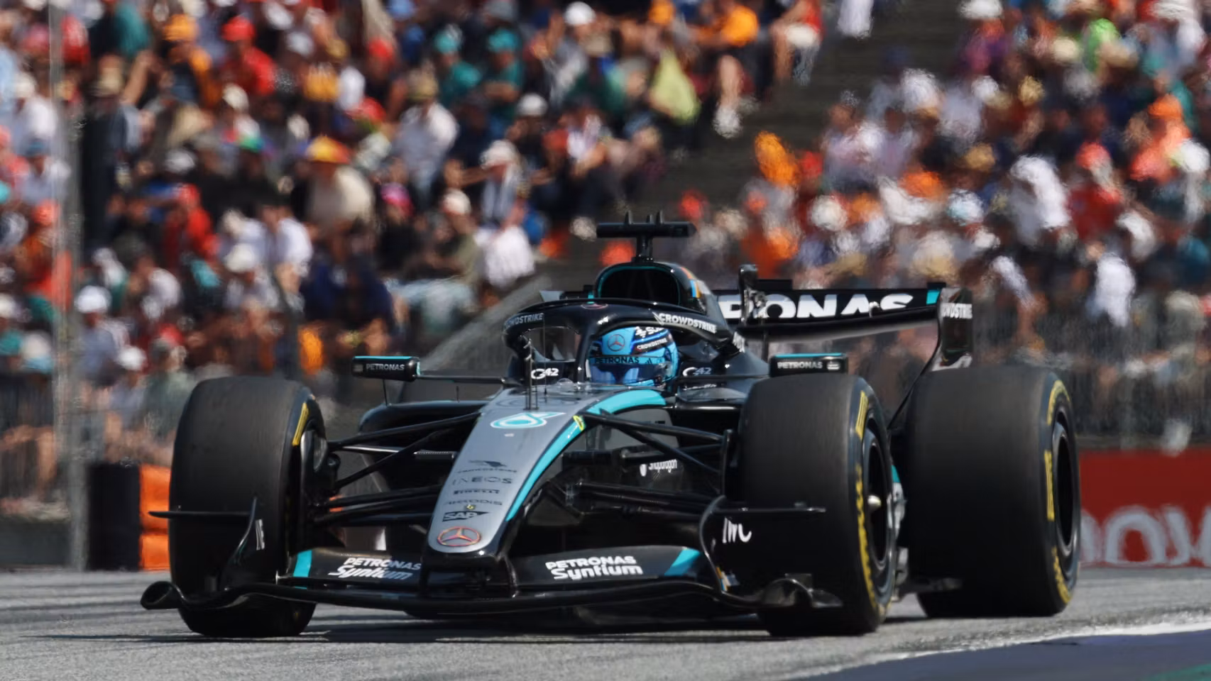 George Russell, durante el Gran Premio de Austria de Fórmula 1.