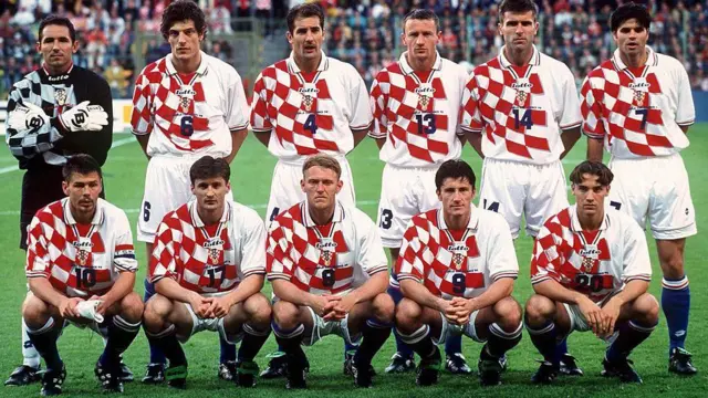 Foto del 11 de Croacia en el Mundial de 1998