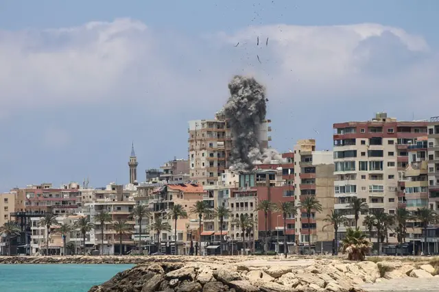 Bombardeo en Beirut