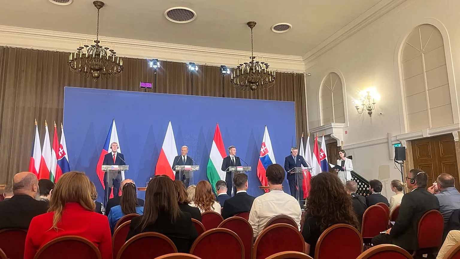 V4 prime ministers in Gödöllő