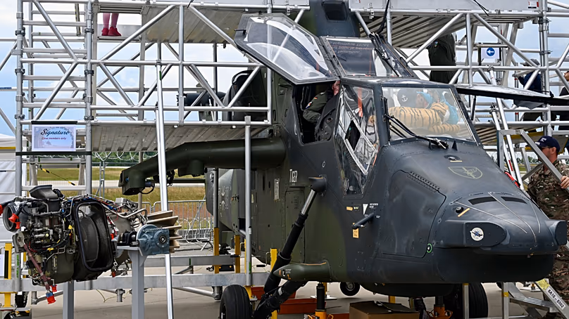 An NH90 Sea Lion helicopter at the ILA 2026, 13.06.2026