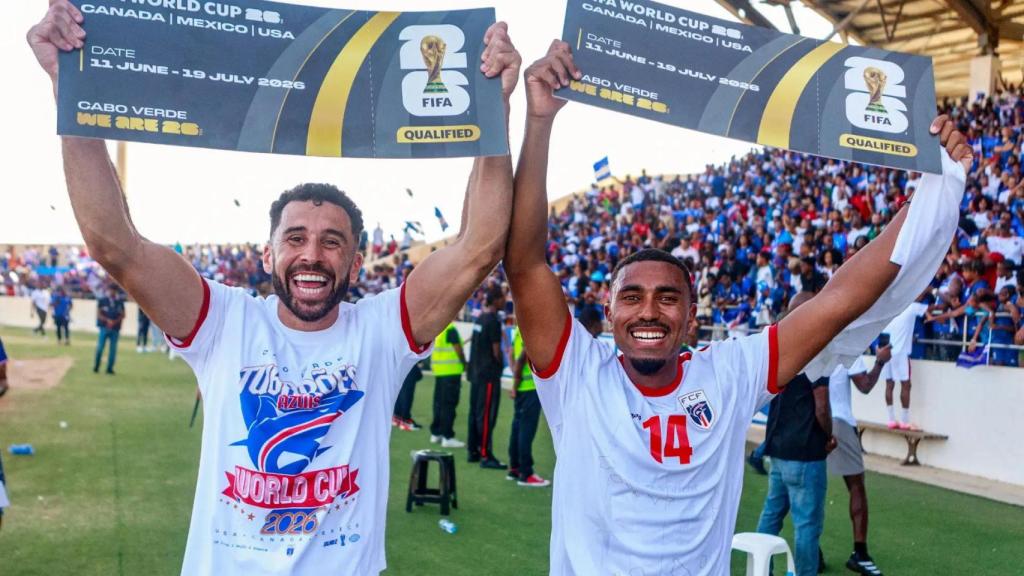 Celebración de la clasificación de Cabo Verde al Mundial.