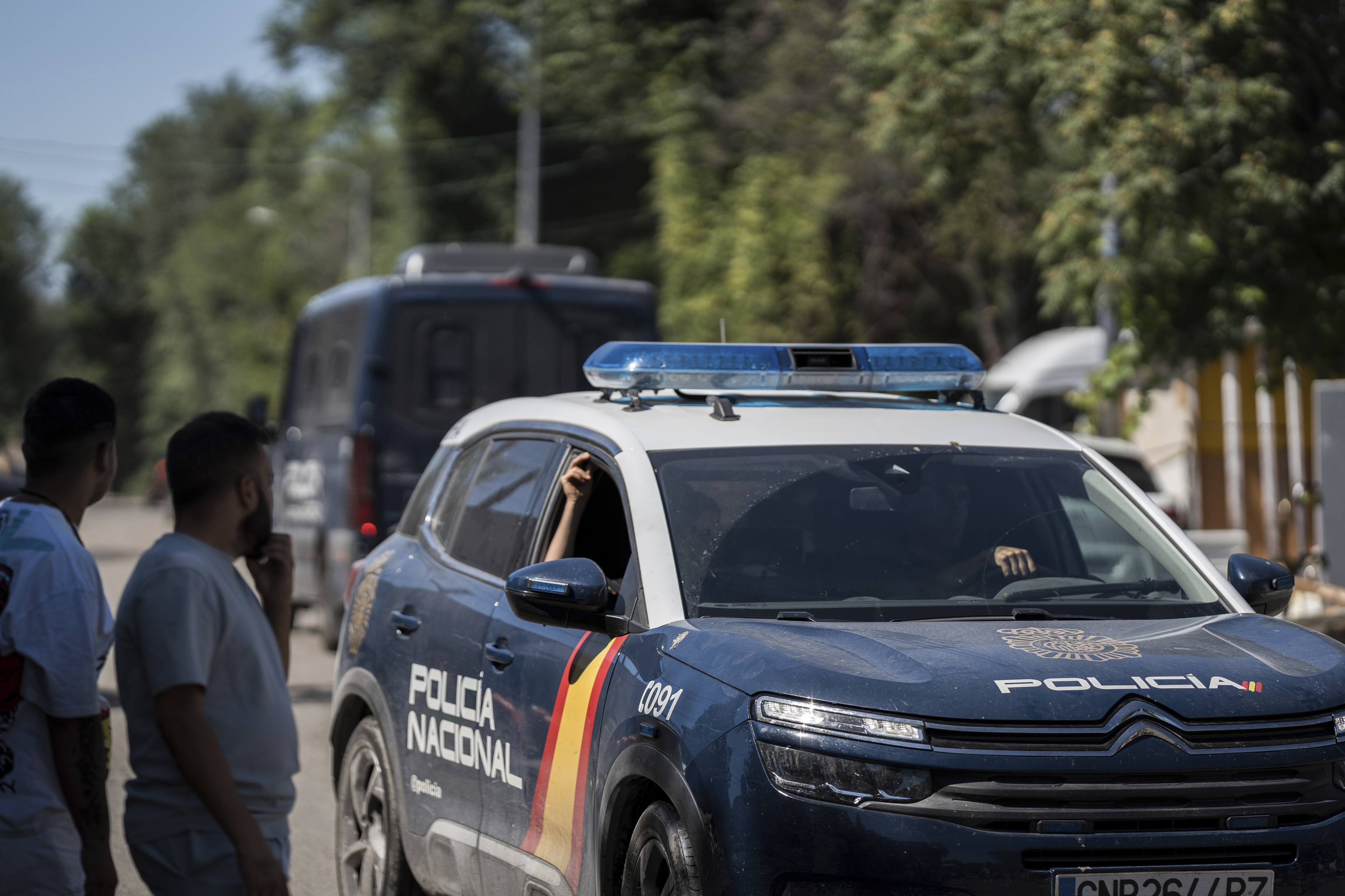 Foto de archivo de un coche de Policía.