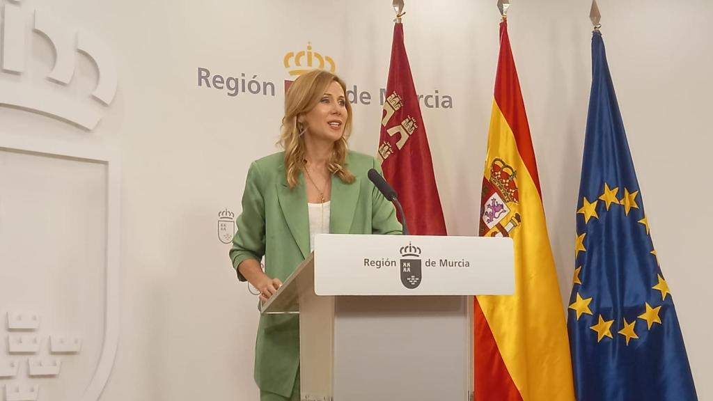 La consejera López Aragón durante su intervención