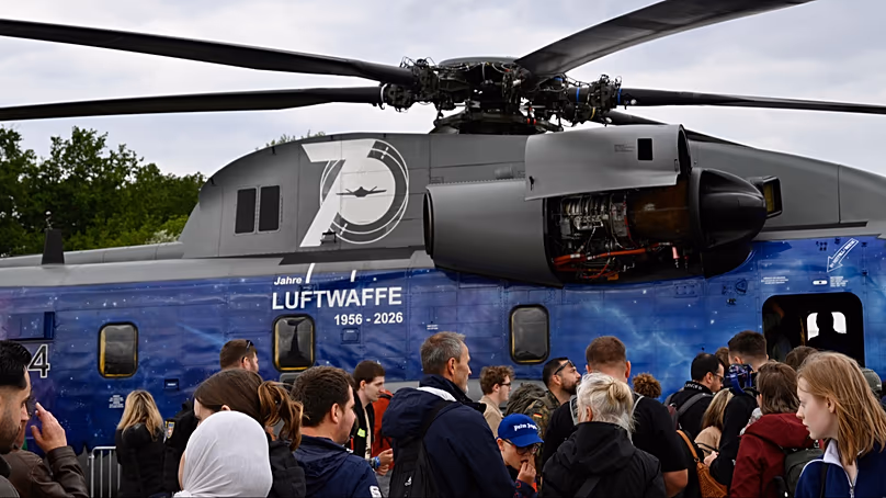 A CH-53 helicopter of the Air Force, 13.06.2026