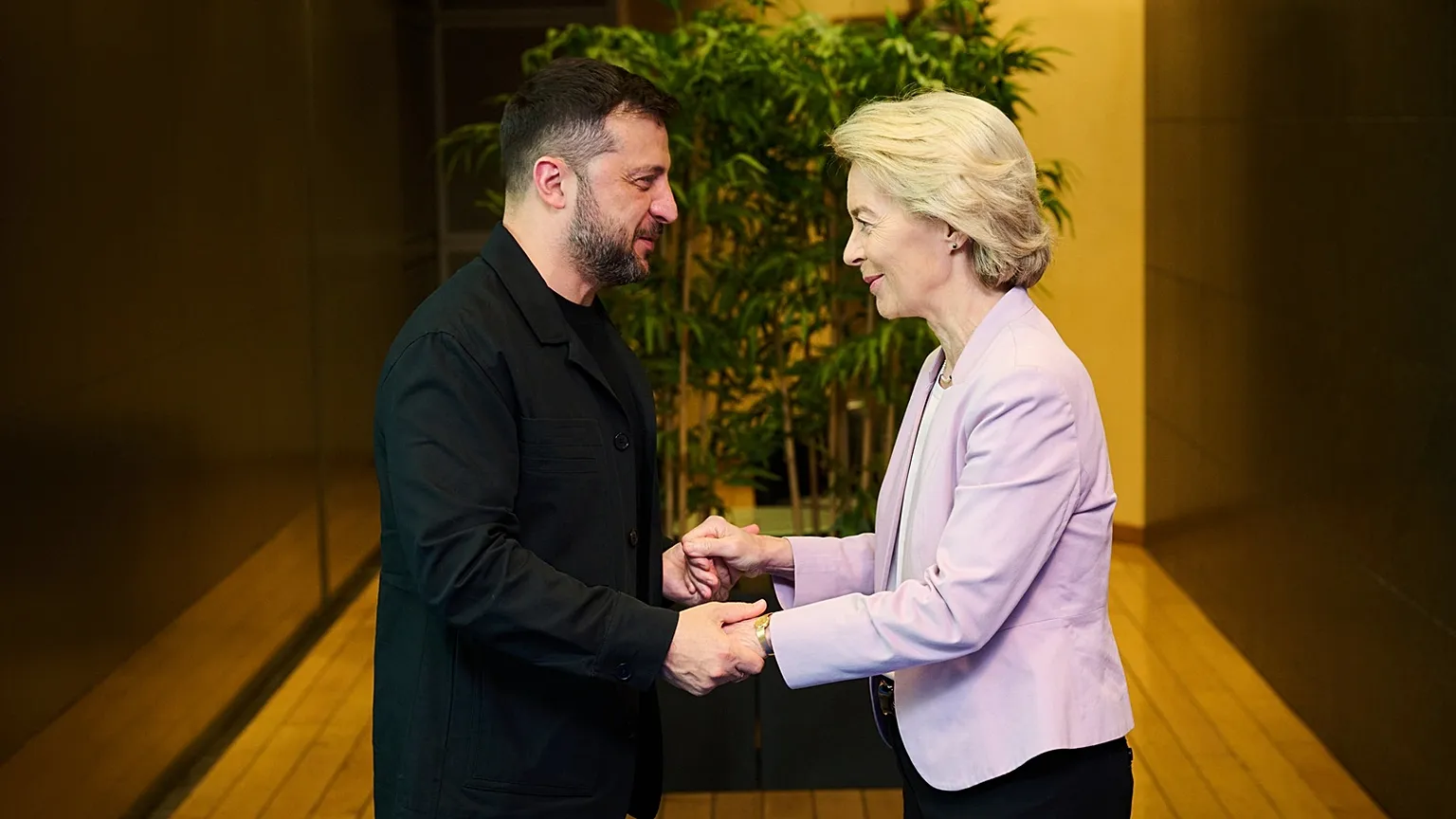 Volodymyr Zelenskyy and Ursula von der Leyen