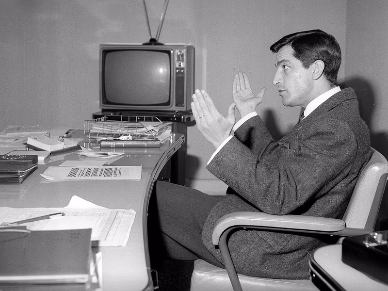 Suárez, en sus tiempos al frente de TVE.