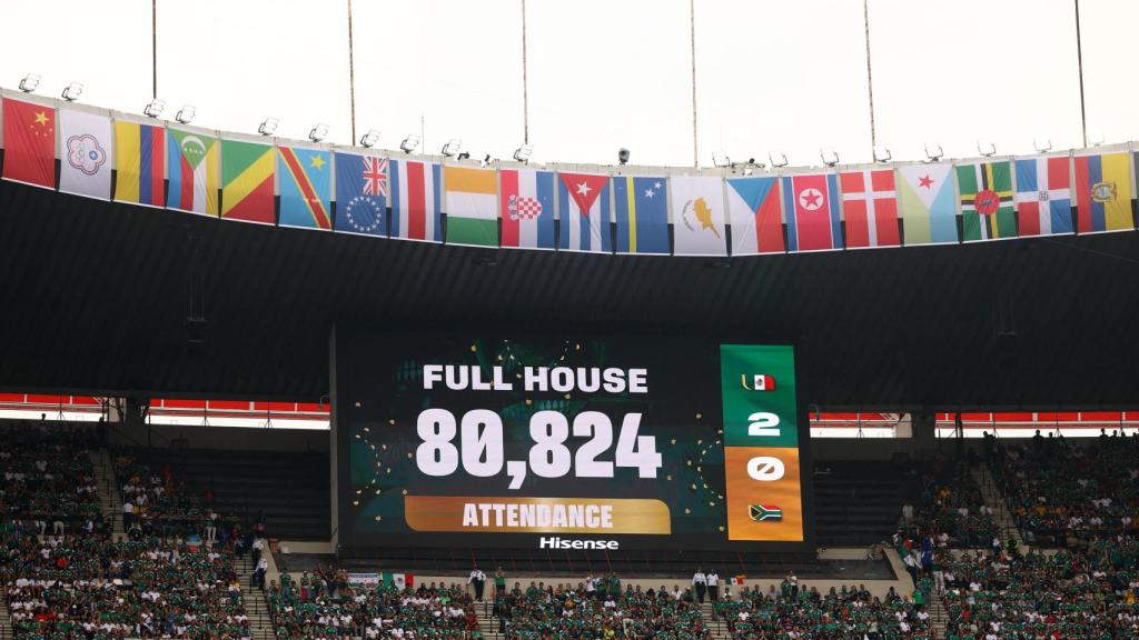El aforo en el estadio Azteca en el primer partido del Mundial 2026.