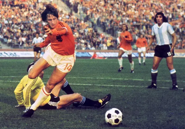 Johan Cruyff en el Mundial de 1974