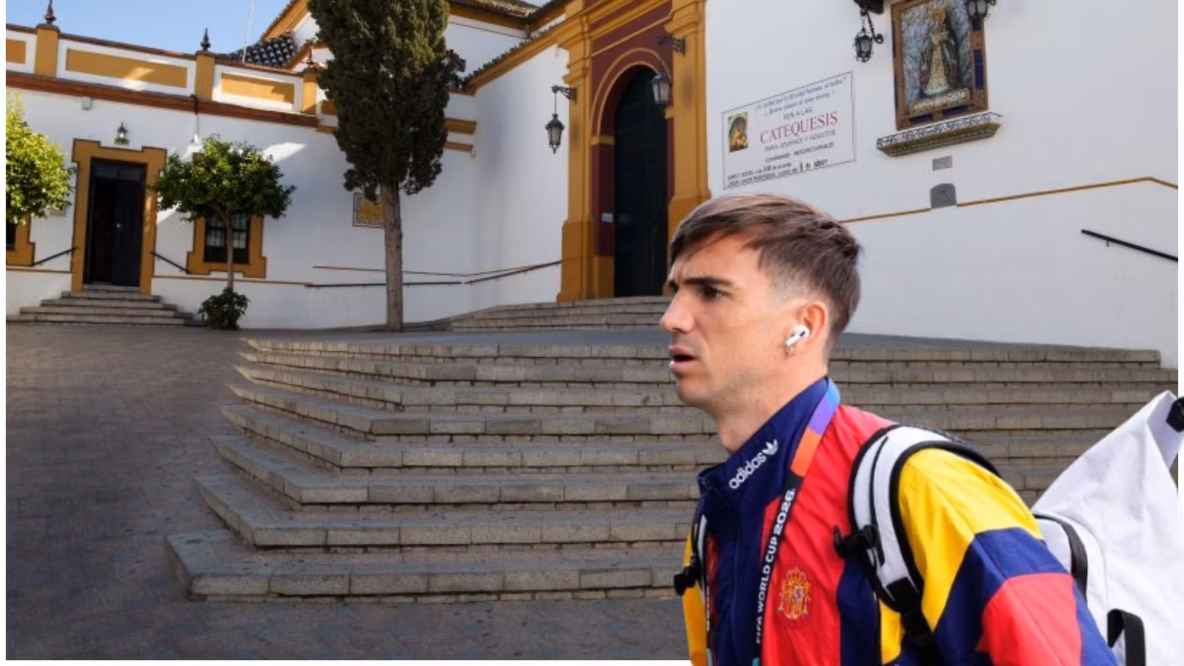 Montaje de Los Palacios y Villafranca, y Fabián Ruiz.