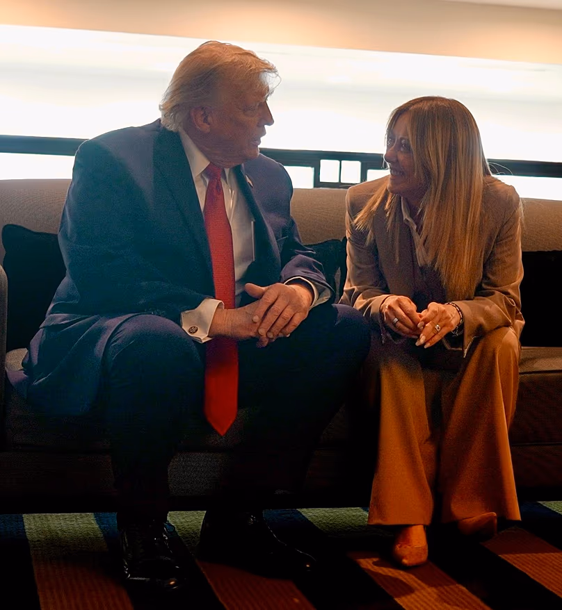 Donald Trump and Giorgia Meloni