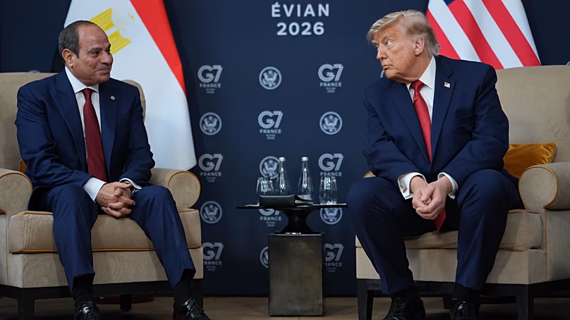 The Egyptian president and Donald Trump.