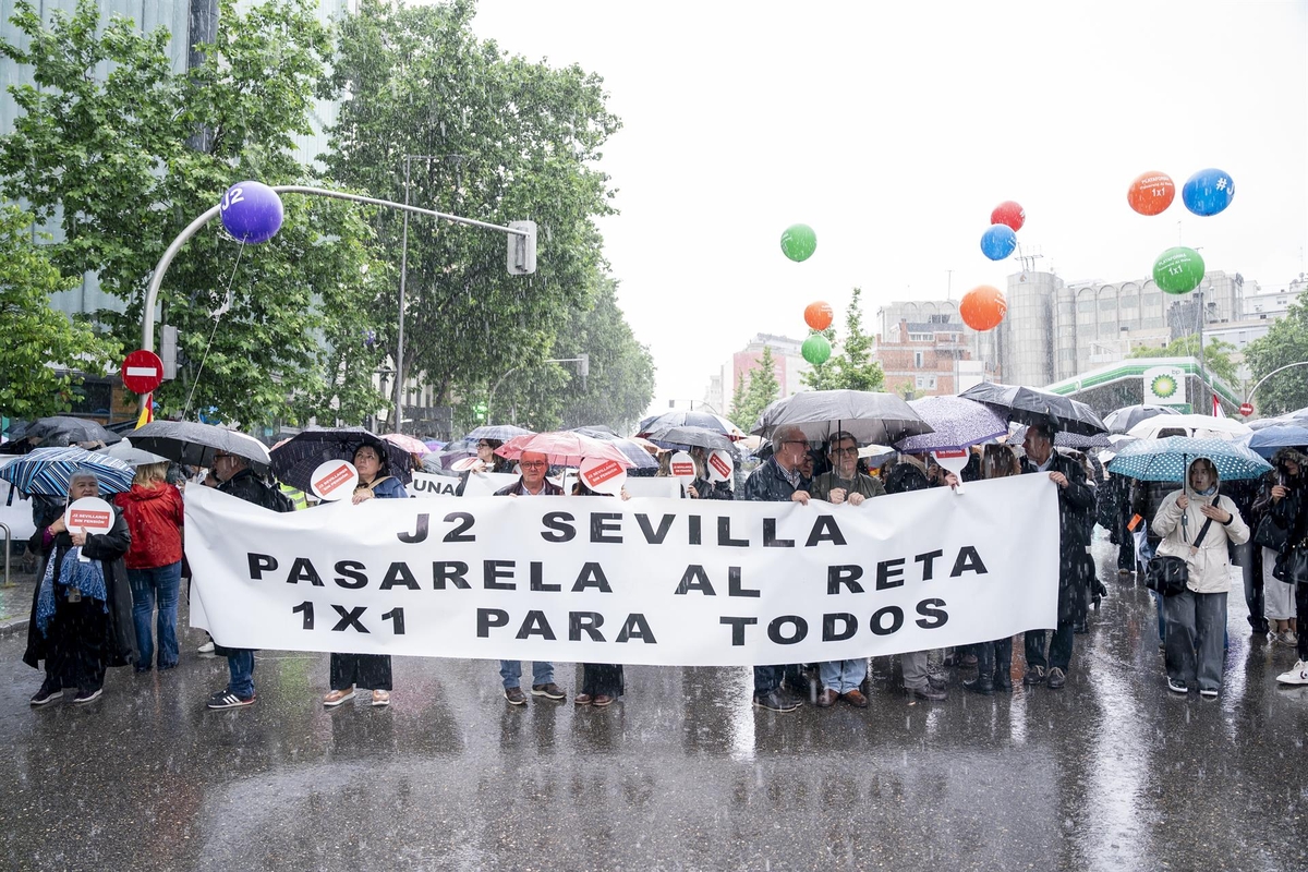Manifestación por una pasarela al RETA (Europa Press)