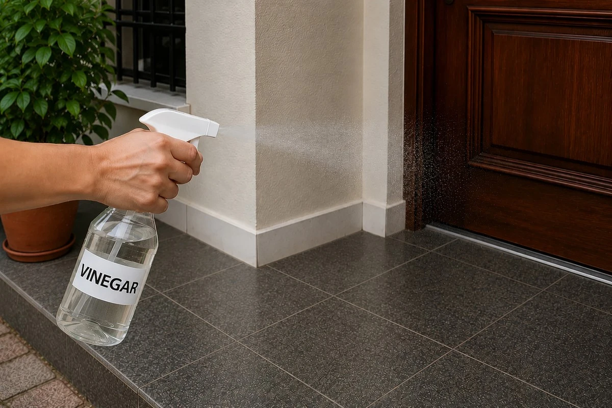Adiós a insectos y malas energías: rocía vinagre blanco en tu puerta al 8% - image 1