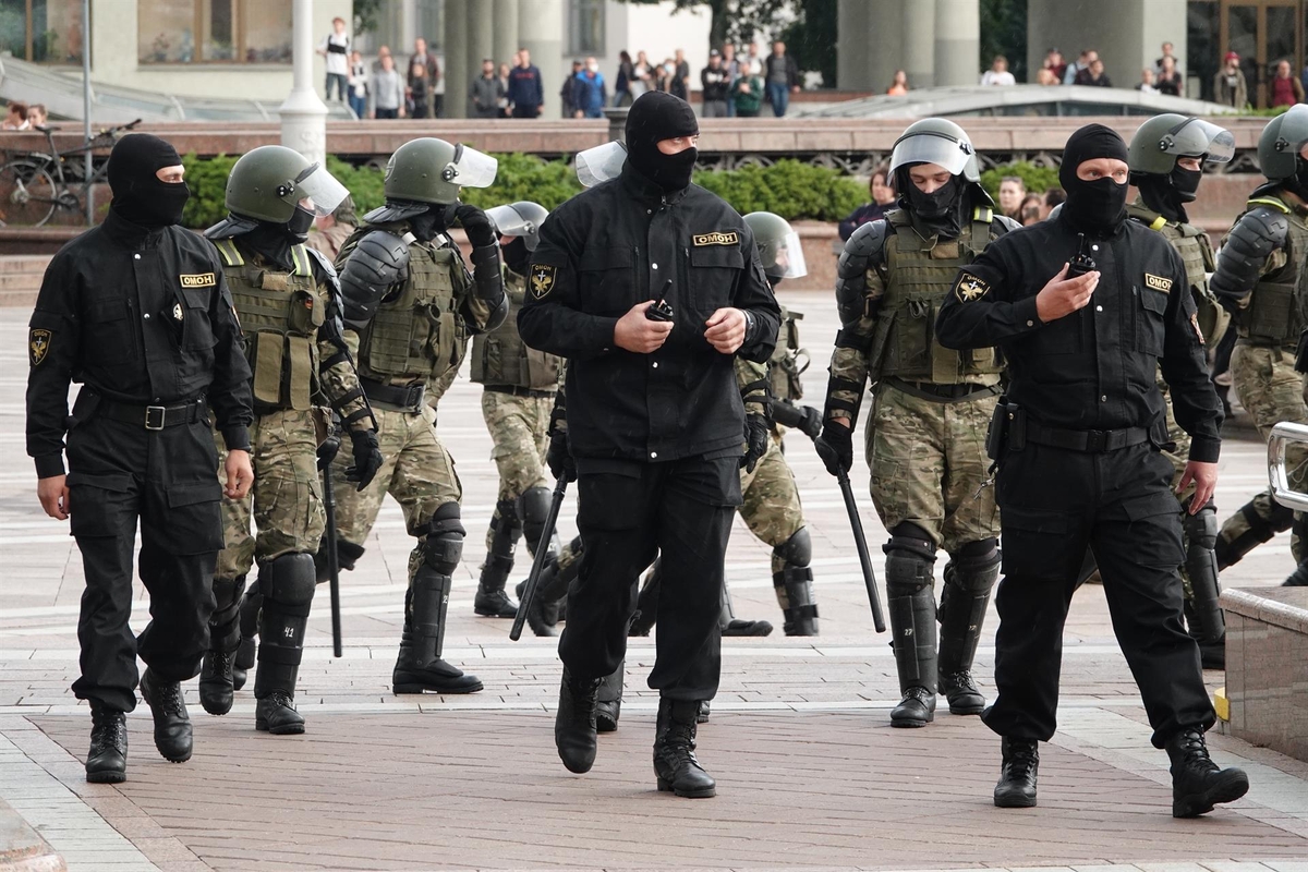 Policía militar en Bielorrusia (Europa Press)