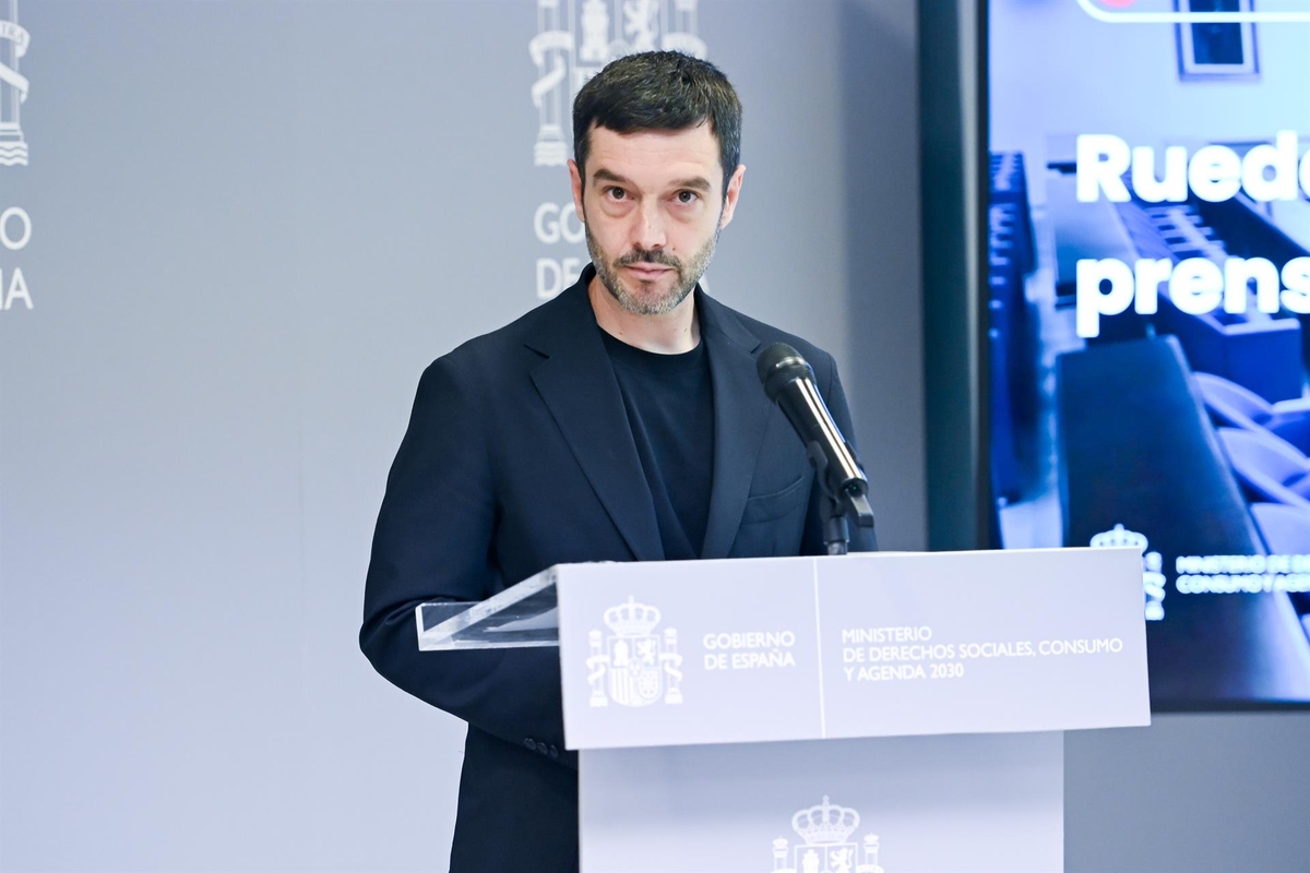 Pablo Bustinduy, ministro de Derechos Sociales, Consumo y Agenda 2030, en una foto de archivo (Europa Press)