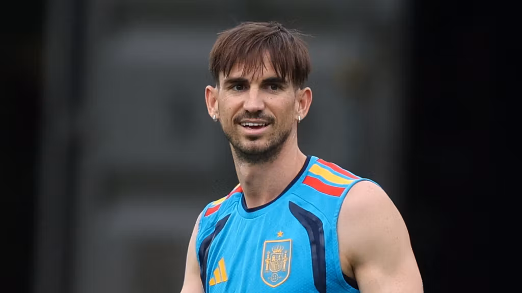 Fabián Ruiz, en un entrenamiento de la Selección.
