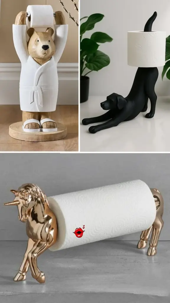 Baño desordenado: el Portarrollos de papel y Soporte para rollos de papel higiénico ideal