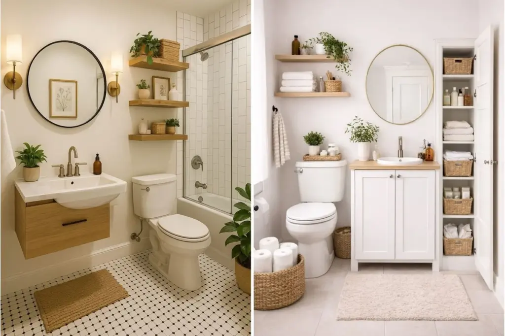 Baño pequeño: 7 trucos de diseño de interiores para duplicar el espacio sin obras