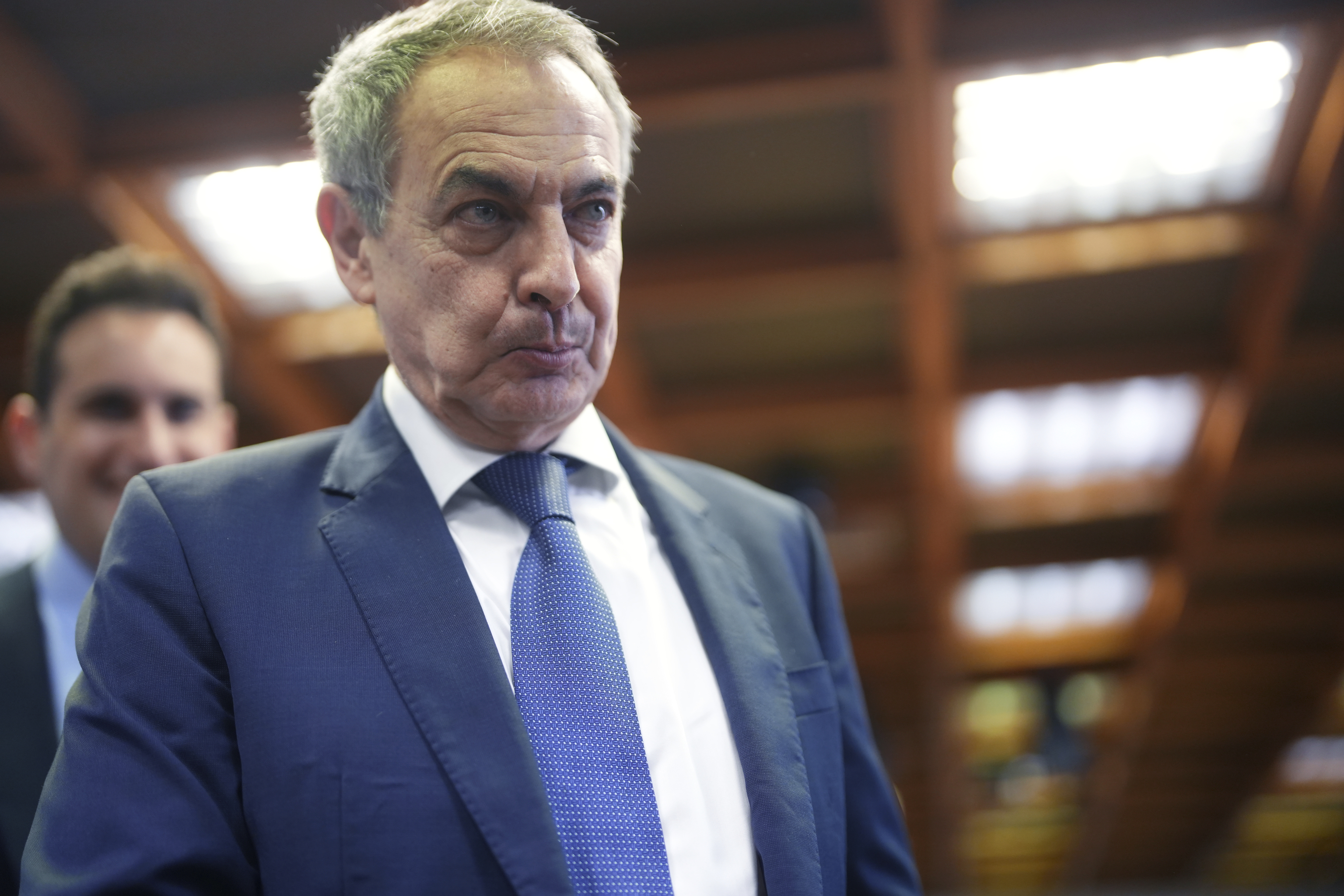 El ex presidente del Gobierno José Luis Rodríguez Zapatero, en marzo en el Senado