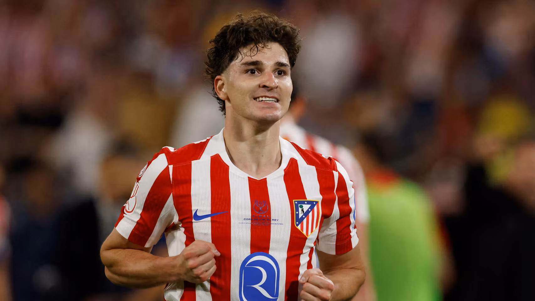 Julián Álvarez, durante un partido con el Atlético.