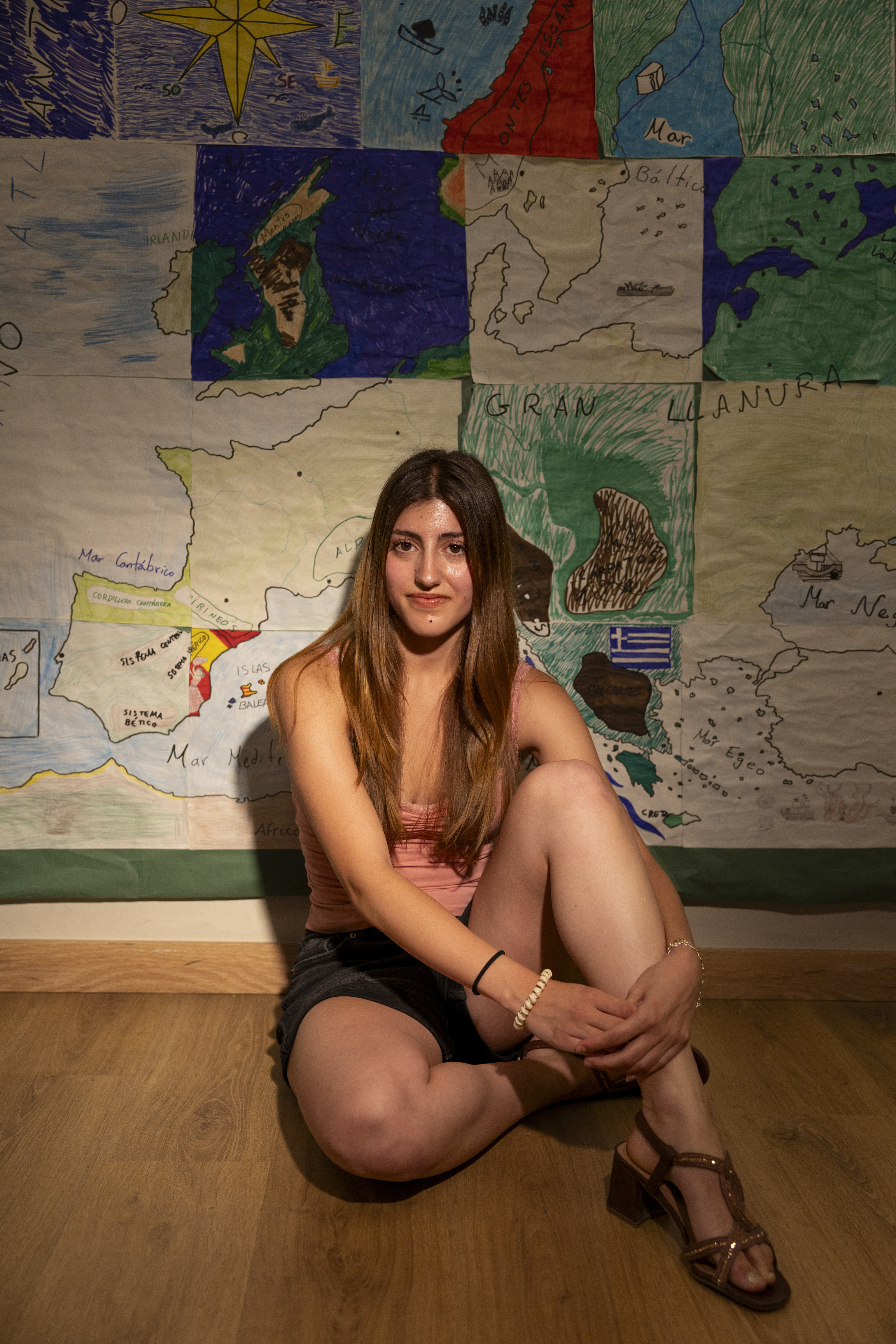 Valeria Fragola, en el colegio Mirabal de Boadilla.