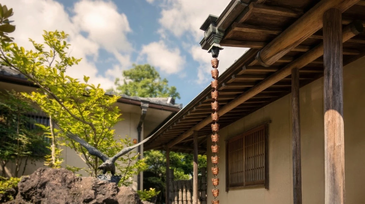 Cadenas de lluvia: el método japonés para la recolección de agua de lluvia - image 1