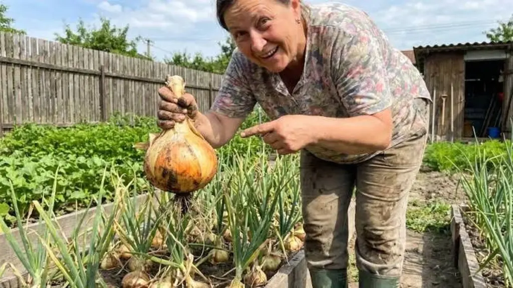 Cebolla gigante en junio: por qué el potasio es la clave del éxito
