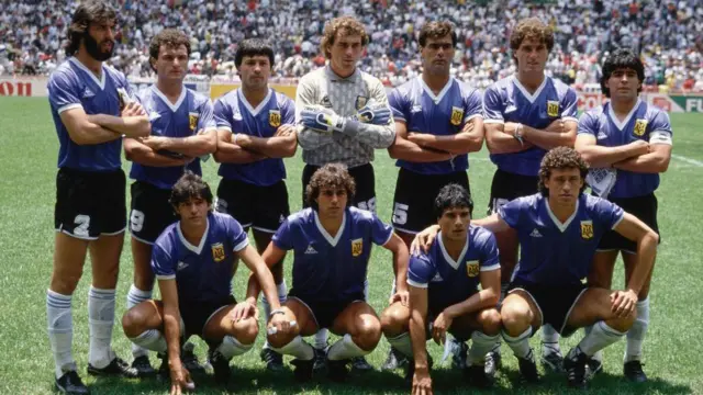 La selección de Argentina en 1986