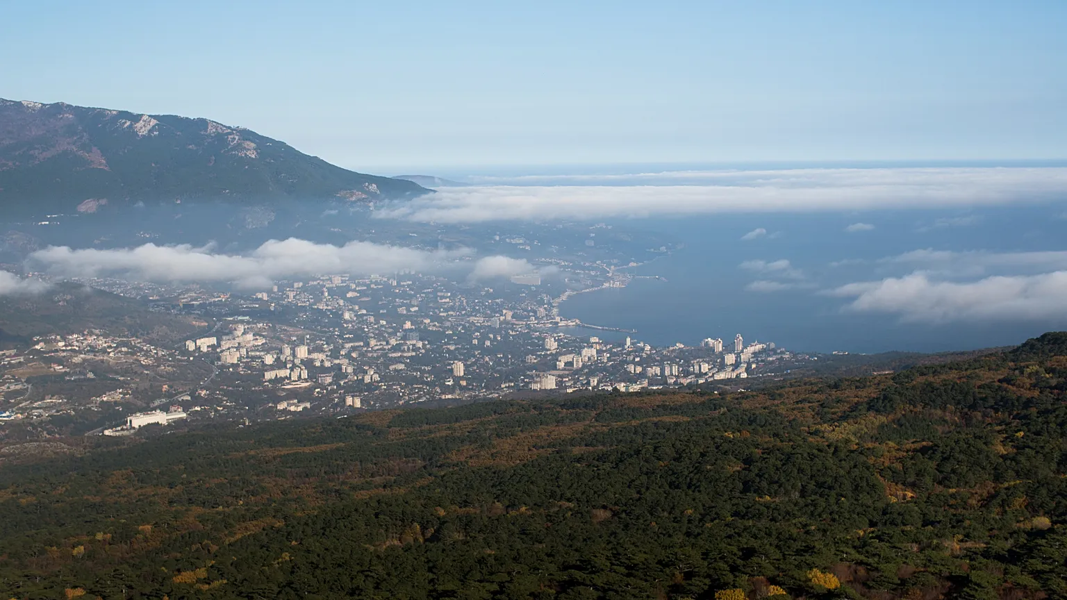 FILE : a view of Yalta from the Ai-Petri is a peak in the Crimean Mountains. Nov. 20, 2014