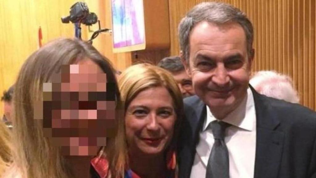 Leire junto a José Luis Rodríguez Zapatero.