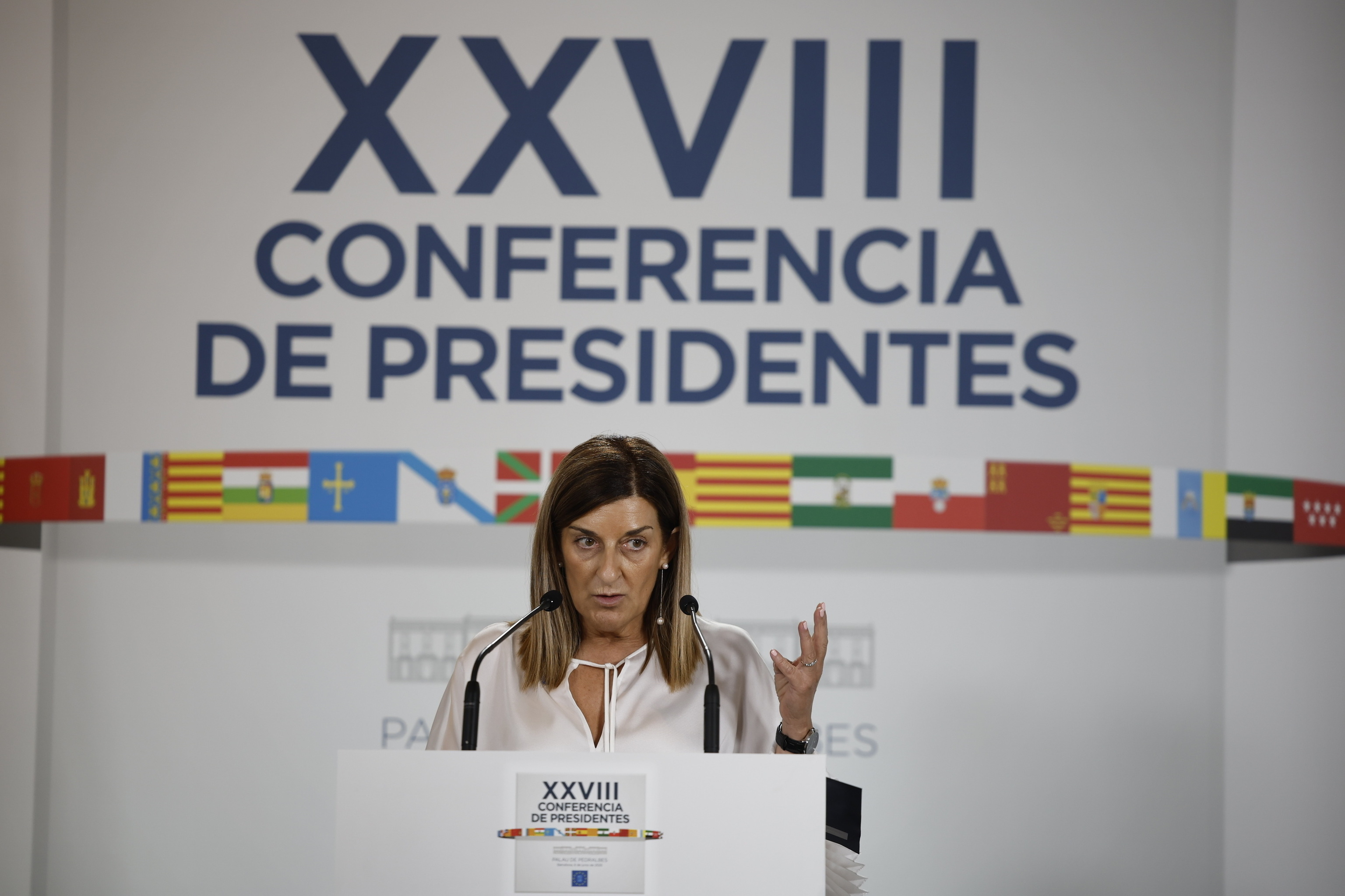 La presidenta de Cantabria, María José Sáenz de Buruaga.