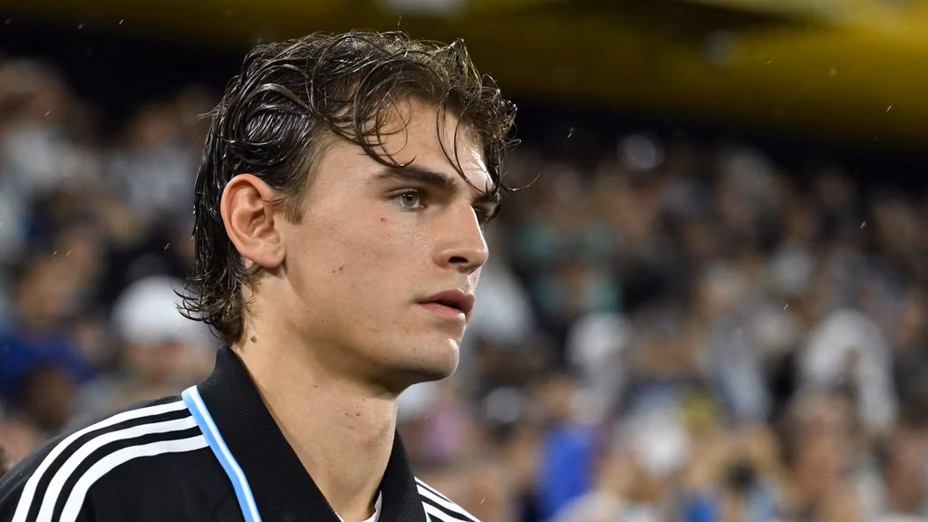 Nico Paz, con la selección de Argentina