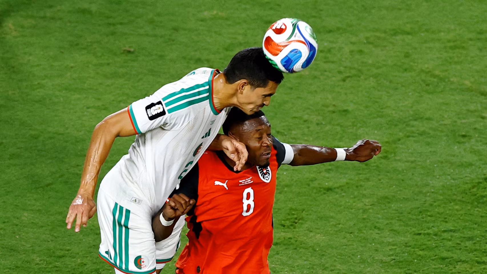 Alaba, en el partido contra Algeria.