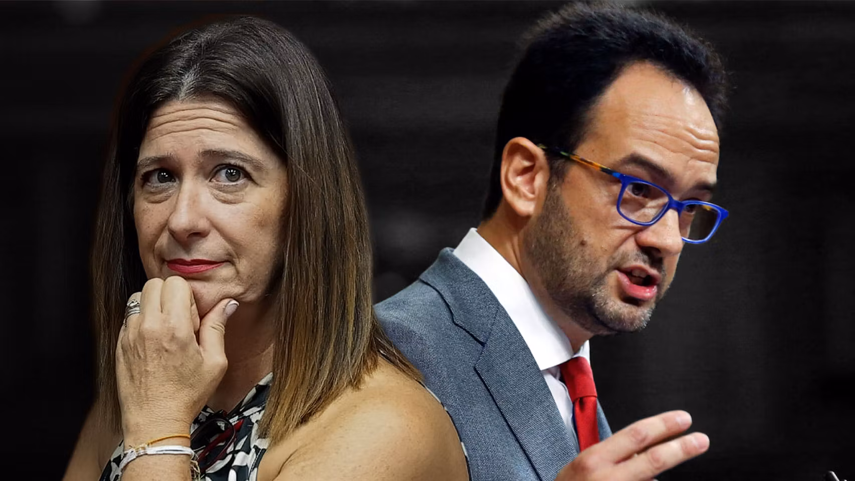Leire Díez y Antonio Hernando