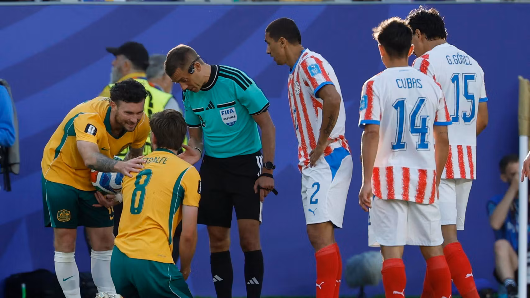 Paraguay - Australia, en el Mundial de fútbol.