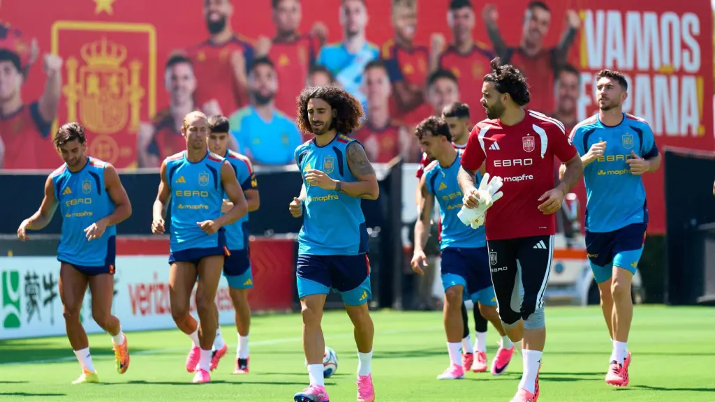 Entrenamiento de la selección española en Tennessee.