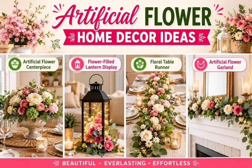 Diseño de interiores: el truco de las flores artificiales para un hogar impecable