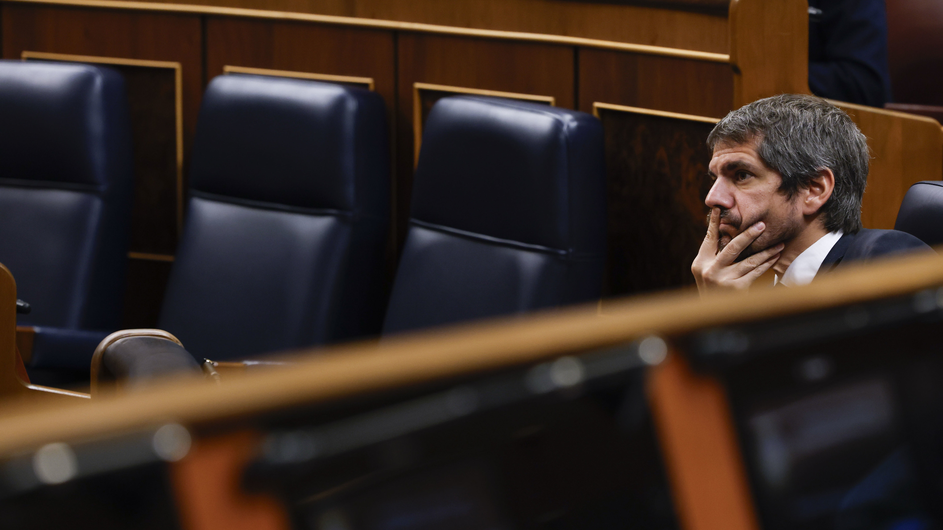 El ministro de Cultura y portavoz de Sumar, Ernest Urtasun, el pasado jueves en el Congreso.